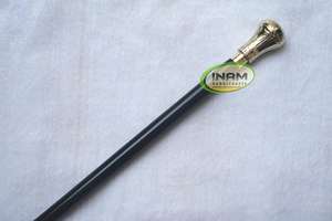 Poignée en laiton de style Unique avec bâton de marche en bois, idéal pour les personnes âgées, poignée et bâton de marche en laiton de qualité extrême - Product Image 4