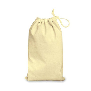 Bolsa con cordón de algodón 100% reutilizable de último diseño con logotipo personal para compras ecológicas o uso en viajes - Product Image 1