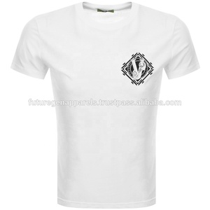 เสื้อยืดคอกลมแขนสั้นสำหรับผู้ชายเสื้อเจอร์ซีย์ผ้าเจอร์ซี่พิมพ์โลโก้ด้านหน้า - Product Image 3