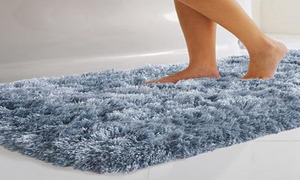 Alfombra de baño de microfibra extra Suave, alfombrilla de baño de algodón con patrón sólido, absorbente de agua, antideslizante, alfombra de baño de felpa, lavable a máquina - Product Image 3
