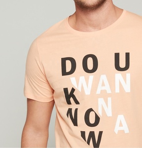 T-shirt décontracté pour homme à manches courtes en coton respirant, imprimé sérigraphié, poids du tissu 260 grammes - Product Image 2