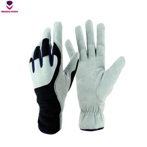 Guantes de trabajo de cuero para hombre y mujer, guantes de trabajo de seguridad Industrial para mecánica, soldadura, jardinería, conducción, logotipo personalizado - Product Image 2
