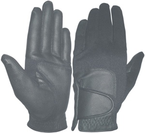 Scerno de cuero al por mayor de alta calidad combinado con tela elástica Guantes de Golf Venta caliente Guantes deportivos de Golf de mano izquierda - Product Image 1