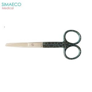 Ciseaux d'allaitement 5 "noir avec étincelles vertes - Product Image 1