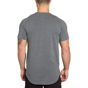 T-shirt de Fitness respirant pour hommes, en Polyester Spandex, vêtement de sport Unique et personnalisé - Product Image 2