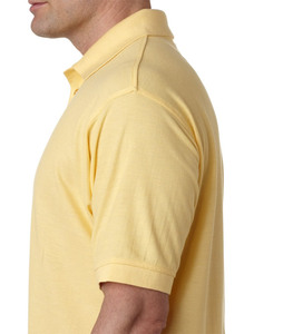 Golf de hombre 100% algodón de manga corta al por mayor para camisas diseño en blanco Impresión digital ecológica anti-encogimiento de talla grande - Product Image 5