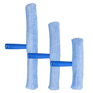 Professional commercial glass cleaning tool supplies multifunction squeegee set microfiber window glass washer