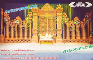 Asian Wedding Jhumka Back <b>Frames</b> Imperial Wedding <b>Backdrop</b> Panels Decor Eminent Wedding Stage Back <b>Frame</b> - Product Image 6