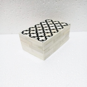 MOP Sea Shell <b>Box</b> Handmade Jewelry <b>Box</b> Wholesale Luxury Custom Mother of Pearl Bone Inlay Handmade <b>Ramadan</b> <b>Gift</b> <b>Box</b> - Product Image 2