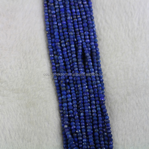 Cristaux de Lapis Lazuli Naturels Guérison Perles de Pierres Précieuses Bleues Rondes à Facettes pour la Fabrication de Bijoux Disponibles en Tailles de 4mm 6mm 8mm - Product Image 2