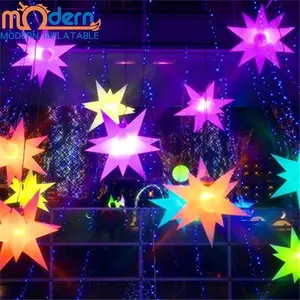 Party Event decoration led changeable hanging inflatable star