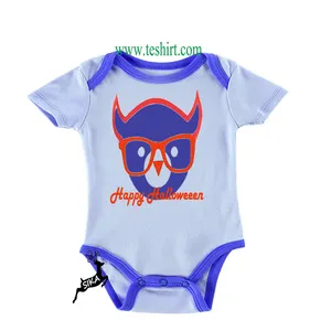 OEM/ODM Unisex 100% algodón verano mameluco Onesie cómodo manga corta liso ropa de bebé Cierre de botón a presión Tirupur Bambú - Product Image 1