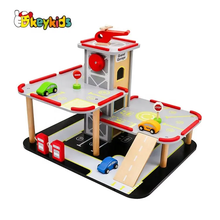 Jeux éducatifs pour enfants, jeu de garage en bois, nouvelle collection, W04B076