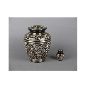 RABEH Multicolor Aluminum Metal Adult <b>Memorial</b> Cremation Urn with Unique American Style Designs for Human Cremation Ashes - Product Image 3