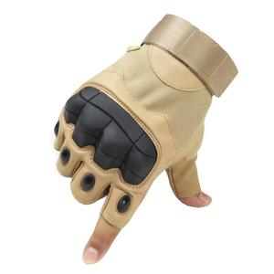Guantes tácticos de cuero para nudillos, de alta calidad, para exteriores, de medio dedo, tácticos, con pantalla táctil, transpirables - Product Image 5