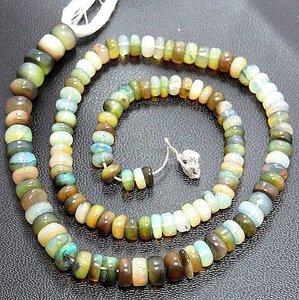 Cuentas de piedras preciosas sueltas de ópalo negro etíope, forma redonda suave, alta calidad Natural para la fabricación de joyas, buena calidad natural - Product Image 2