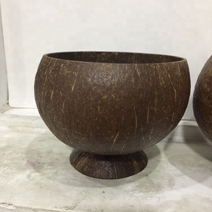 2019 Summer Release Scandinavian Design Eco-Friendly Vintage Coconut <b>Cups</b> & <b>Saucers</b> for Ice Cream Tea 500ml-700ml Capacity - Product Image 5