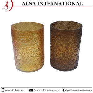 Bougeoir votif en verre sur pied au design personnalisé en gros Taille personnalisée décorative pour un usage domestique pour les occasions de Noël - Product Image 3