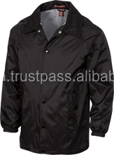 Veste coupe-vent personnalisée pour hommes pas cher à la mode printemps noir Streetwear coupe-vent 100% polyester, - Product Image 2