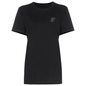 Camiseta informal de algodón 100% para mujer, patrón sólido con bordado y tinte de corbata, características de talla grande a la venta - Product Image 1