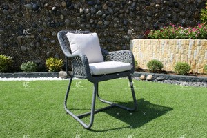 Juego de comedor y café de mimbre polivinílico para muebles de jardín al aire libre, diseño elegante - Product Image 6