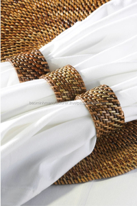 Anneaux de serviette en rotin de style spécial de très haute qualité en gros, provenant du meilleur fournisseur du Vietnam, contactez-nous pour le meilleur prix - Product Image 2
