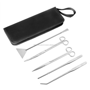 Pinzas de tijera para plantas de acuario de acero inoxidable, juego de herramientas de espátula, Herramientas de limpieza para plantas acuáticas - Product Image 6