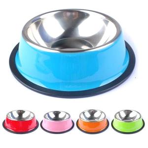 Tazón de acero plateado para mascotas, plato de comida para perros, plato de acero - Product Image 4