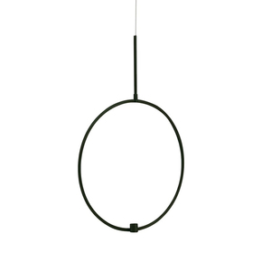Negro aros de alambre de Metal colgante | Sostenedor de vela - Product Image 1