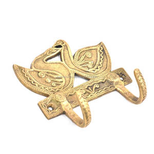 Crochet mural en laiton de haute qualité porte-clés doré cygnes Design support mural et cintre en BTH-179 de gros - Product Image 2