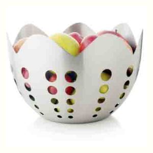 Cuenco de comida sostenible de acero inoxidable personalizado para catering en casa, cuenco de fruta usado, cuenco para servir comida de diseño hecho a mano - Product Image 5
