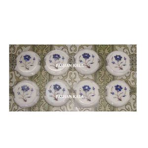 Pure White Marble Inlay <b>Coaster</b> <b>set</b> Manufacturer Best Quality High Demanding Beautiful <b>Coaster</b> <b>Set</b> Use For Keep On Glass & Home. - Product Image 1