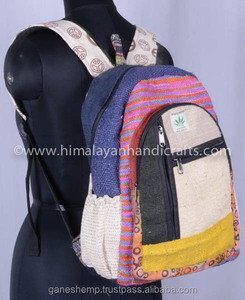 Sac à dos ethnique en toile de chanvre, HBB 0043 - Product Image 3