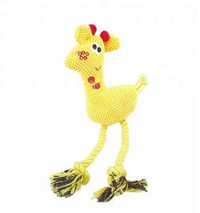 Durable Dog Chew <b>Toy</b> for Aggressive Chewers Squeaky Plush and Rope Fetching Training <b>Toy</b> Sustainable Material for <b>Pets</b> - Product Image 4