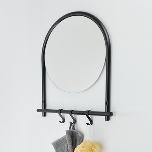 ท่อกลมติดผนังกระจกสี่เหลี่ยมผืนผ้าพร้อมตะขอรูปทรง3 S - Product Image 5