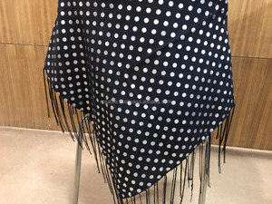 Soft Satin & Foil Printed Church <b>Scarf</b> Plain <b>Square</b> Cotton Design with Fringes for Winter in Oregon & Alaska - Product Image 3