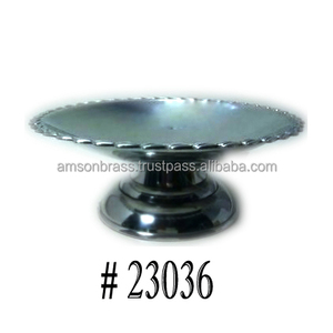 แท่นวางเค้กอะลูมิเนียมแบบพิเศษสำหรับงานแต่งงานและวันเกิดทำจากโลหะแบบโบราณสีเงิน - Product Image 5