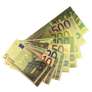 Yeni ürünler 8 adet/grup renk tam setleri 24K altın banknot Euro 5-1000 altın folyo banknot 8 adet/grup iş ve yılbaşı hediyeleri olarak - Product Image 3