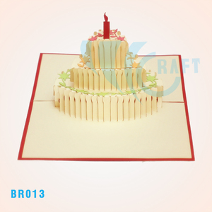 Tarjeta de felicitación de cumpleaños emergente 3D hecha a mano Anime de Vietnam y Animal Paper Craft Souvenir Best Seller - Product Image 6