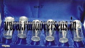 Copa de vino de latón con diseño Chapado en plata y grabado, para Hotel, restaurante, Bar - Product Image 2