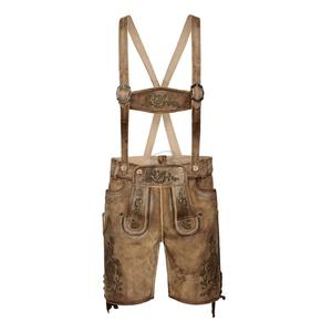 Costume de l'Oktoberfest allemand pour homme, Lederhosen, déguisement de luxe pour Halloween, carnaval bavarois, short à bretelles coupe-vent - Product Image 1