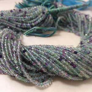 Hilo de cuentas de piedras preciosas facetadas de fluorita verde Micro natural de 2mm al mejor precio, compra directa de Fabricante Mayorista, tienda en línea - Product Image 2