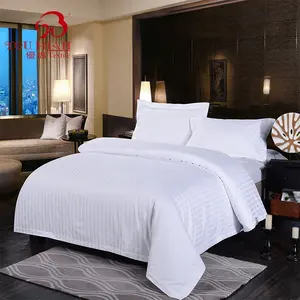 High Quality Satin Hotel Bedding Linen 100% Cotton 60s Plain Bed Sheet