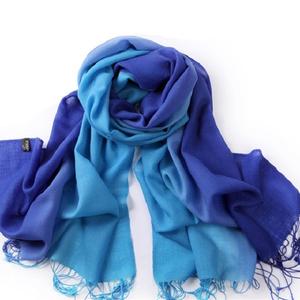 Écharpe en Pashmina bicolore teintée Viscose ombre de haute qualité Design personnalisé Écharpes élégantes pour femmes - Product Image 2