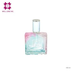Flacon de parfum Well Lord 110 ml, irisé et coloré, aquamarine, avec bouchon à vis sérigraphié, en verre, impression de logo - Product Image 1