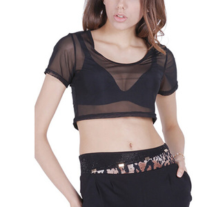 เสื้อยืดครอปสั้นลำลองสำหรับผู้หญิงสั่งทำพิเศษ-ผ้าระบายอากาศเป็นมิตรกับสิ่งแวดล้อม คุณภาพพรีเมียม มีจำหน่ายราคาส่ง Viky - Product Image 5