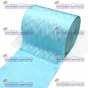 Cinta Moire de grogrén ecológica al por mayor azul cielo | Accesorios de ropa Masonic Regalia | Cintas Moire - Product Image 6