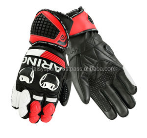 Guantes de carreras de motos de malla de verano de cuero Premium con nudillos duros y guantes de montar de pantalla táctil para uso en carreras de motos - Product Image 6