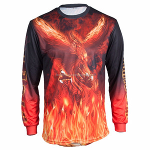 100% Polyester Mesh Tissu Personnalisé Motocross Sublimé Jersey Logo Personnalisé Et Conception 2024 - Product Image 1