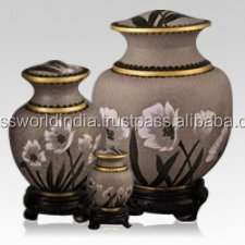 ชุดโกศเผาศพ <span class=keywords><strong>Cloisonne</strong></span> สีชมพูโดย Brassworld อินเดีย - Product Image 4